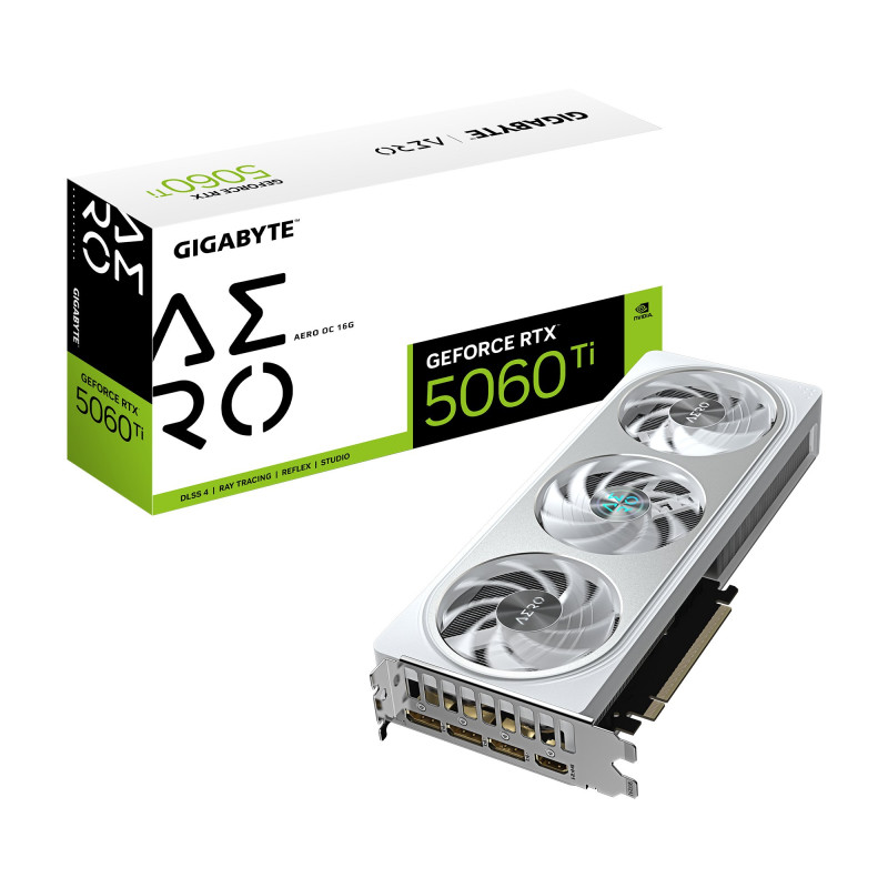 Scheda video nvidia gigabyte geforce rtx 5060 16gb gddr7 128bit bianco