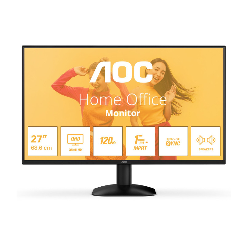 Monitor led 27" aoc b3 q27b35s3 quad hd 2560x1440/4ms/classe