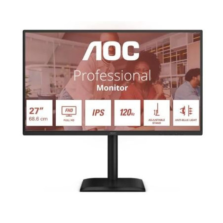 Monitor led 27" aoc 27e4u full hd 1920x1080/4ms/classe c/nero