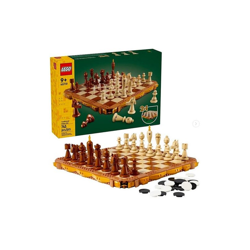 Gioco da costruzione lego set di scacchi tradizional multicolore