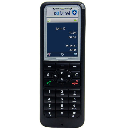 Telefono ip mitel 622dt cordless dect 200 voci bluetooth nero [50008369]