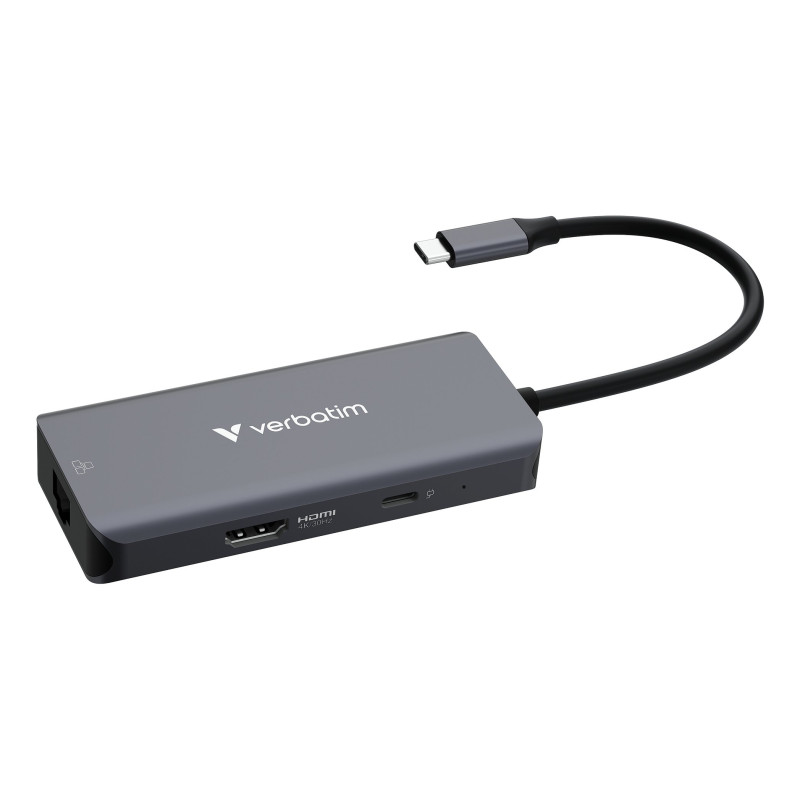 Hub verbatim usb-c 6 porte grigio [32157]