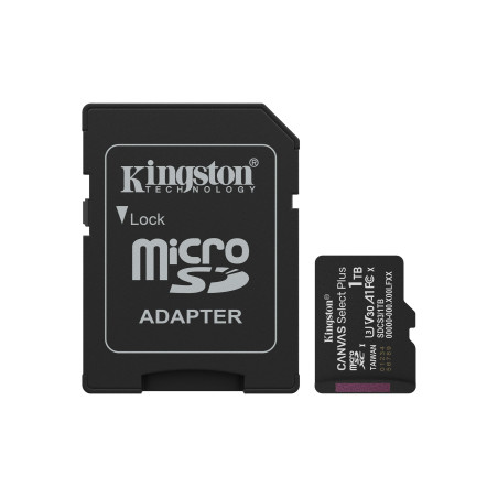 Scheda memoria 1tb kingston canvas selectÃ?Â plus 1tb micro-sd