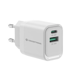 Alimentatore da rete conceptronic althea19w33 gan 33w 2 porte 1xusb-a