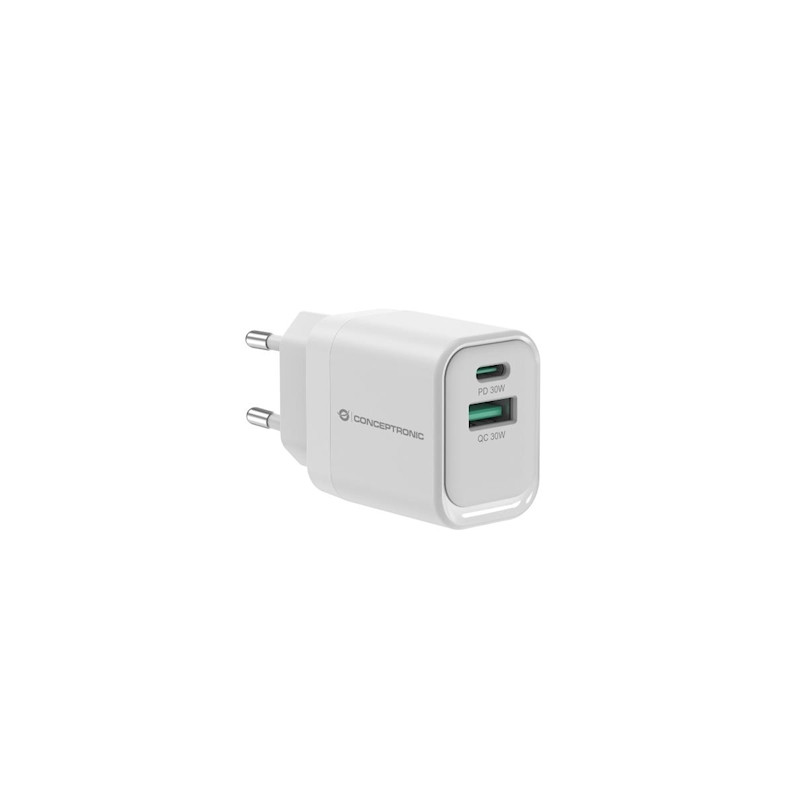 Alimentatore da rete conceptronic althea19w33 gan 33w 2 porte 1xusb-a