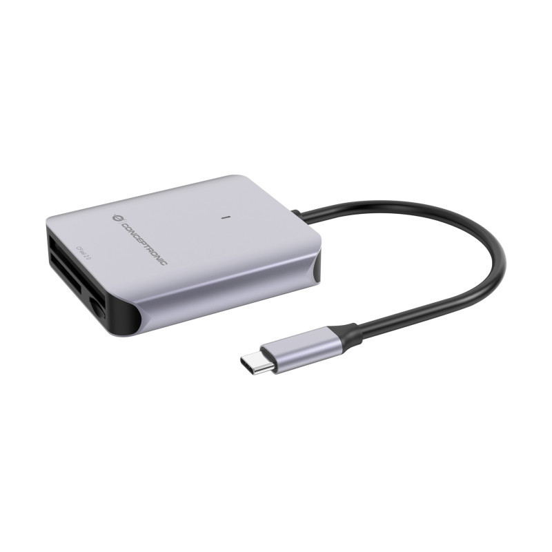 Lettore di schede conceptronic microsd grigio [bian09g]
