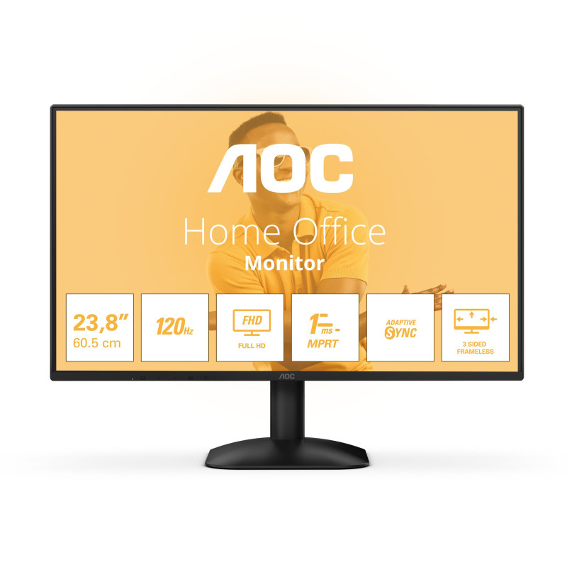 Monitor led 23.8'' aoc 24b31h full hd 1920x080p/4ms/classe