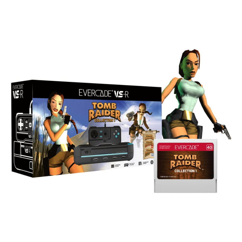 Console blaze evercade vs-r 4gb set tomb raider collection 1
