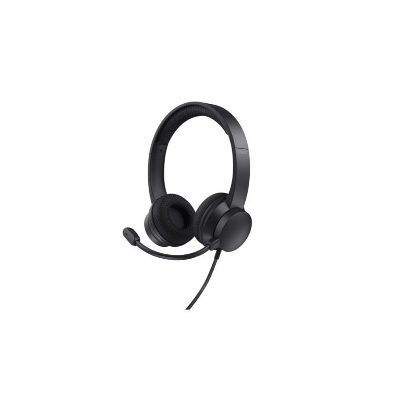 Cuffie trust ayda max usb-enc cablato nero