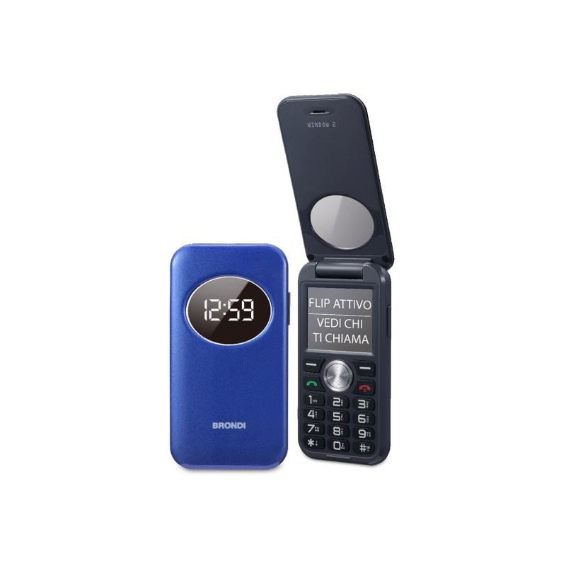 Telefono cordless brondi window 2 blu [10282041]