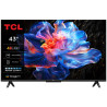Tv led 43" tcl 43p69k 4k uhd 3840x2160p smart tv classe f nero