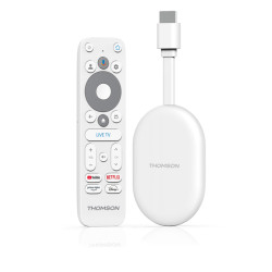 Streaming tv thomson 150 go cast google tv 4k uhd bianco [150g]