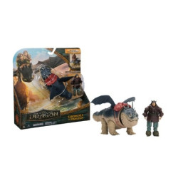 Set di figurine spin master dragon trainer - dragon and viking