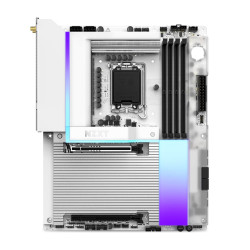 Scheda madre intel nzxt n9 z890 1851 atx 4x ddr5 bianco [n9-z89xt-w1]