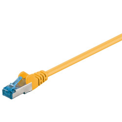 Cavo patch goobay 93658 rj-45 cat6.a s/ftp pimf 500mhz 0.5m giallo