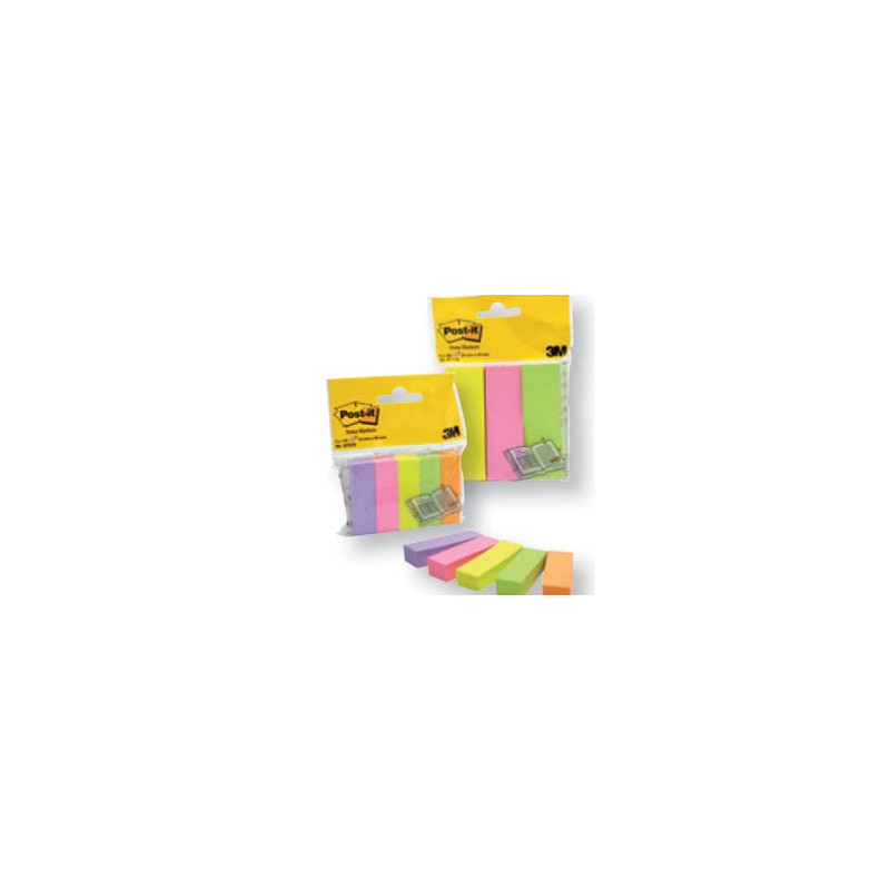 Segnapagina post-it 500 fogli 670-5 5 colori 15x50mm [14879]