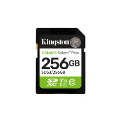 256gb scheda memoria kingston sdxc canvas select plus gen3 classe