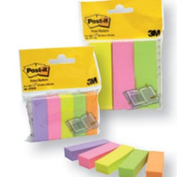 Segnapagina post-it 300 fogli 671-3 3 colori 25x76mm [36339.]