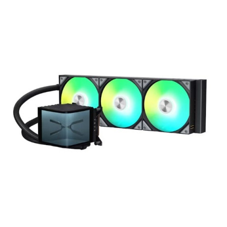Dissipatore cpu a liquido aio tryx panorama 360 argb aio 360mm nero