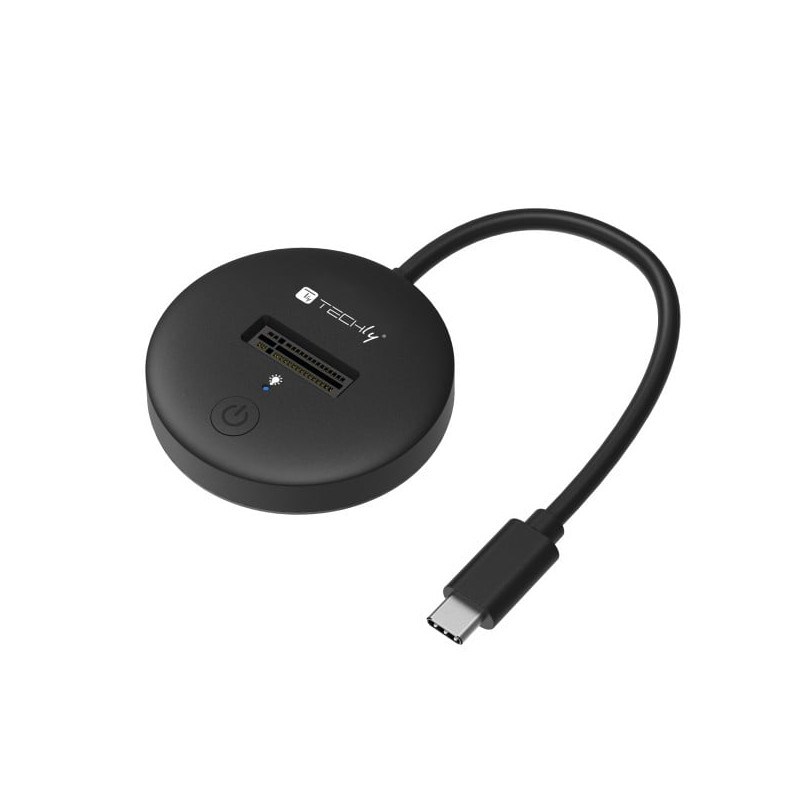 Docking station techly i-case usb3-quickty da ssd m.2 sata/nvme