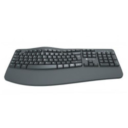 Tastiera techly idata 955-ubk-ergo ergonomica wireless slim