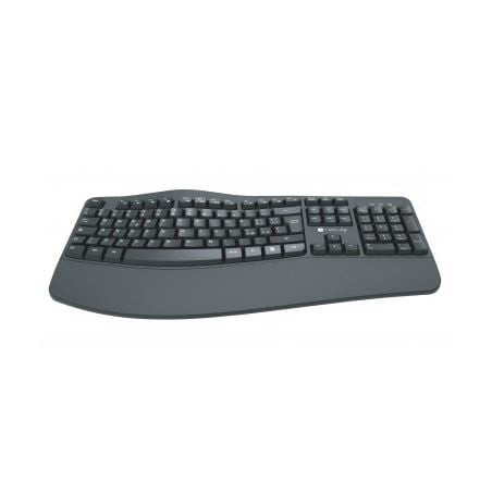 Tastiera techly idata 955-ubk-ergo ergonomica wireless slim