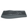 Tastiera techly idata 955-ubk-ergo ergonomica wireless slim