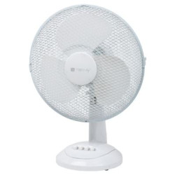 Ventilatore techly rotante da tavolo 3 velocitÃ  40w bianco