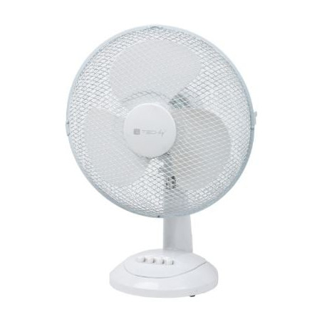 Ventilatore techly rotante da tavolo 3 velocitÃ  40w bianco