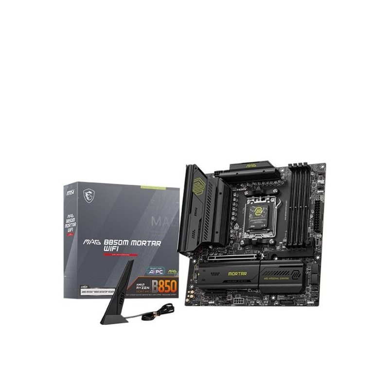 Scheda madre amd msi mag b850m mortar wifi am5 micro atx 4x ddr5