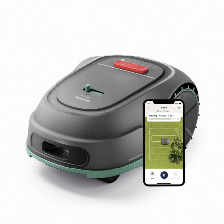 Rasaerba elettrico philips serie 3000 a batteria con gps grigio [rsl3000/10]