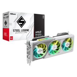 Scheda video amd radeon asrock rx 9070 xt steel legend 16gb gddr6