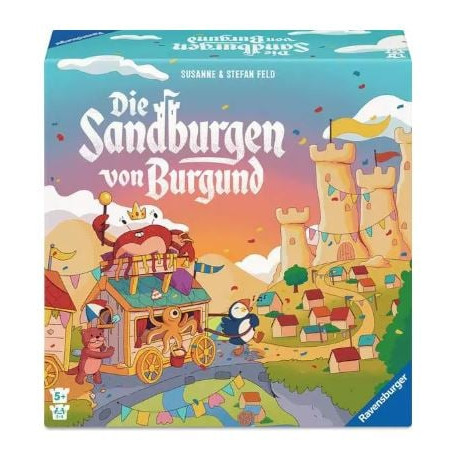 Gioco da tavolo ravensburger castelli di sabbia borgogna per bambini