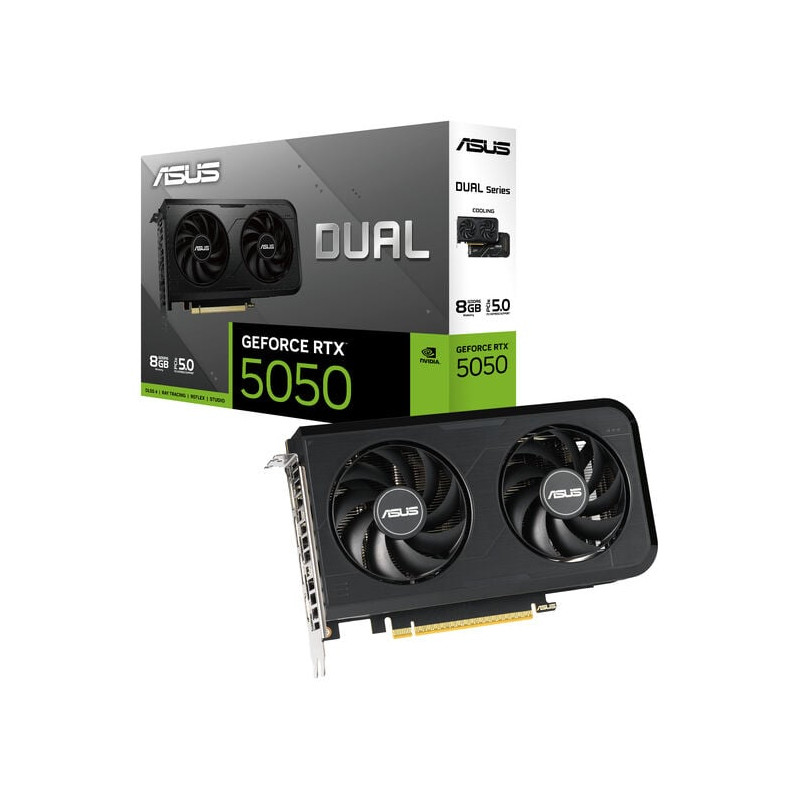 Scheda video nvidia asus geforce rtx 5050 dual oc 8gb gddr6 128bit