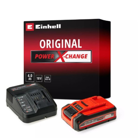 Kit di avviamento einhell 4ah plus pxc starter kit batteria 18v 4ah