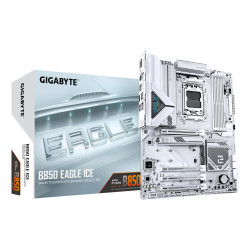 Scheda madre amd gigabyte b850 eagle ice am5 atx 4x ddr5 bianco [b850