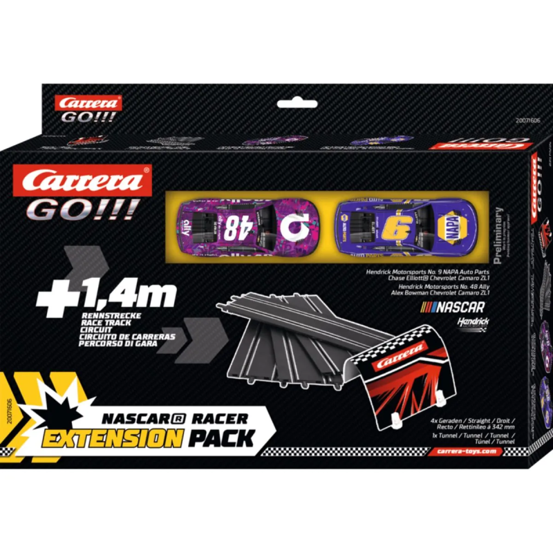 Modellino carrera go pacchetto di estensione nascar racer racetrack