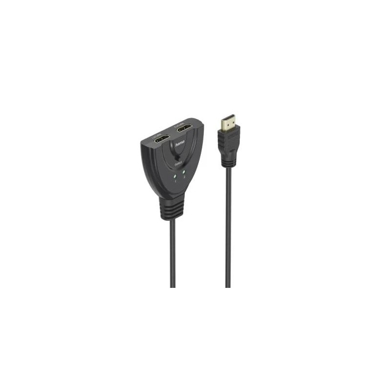 Splitter hdmi hama 4k 2 connessioni hdmi e 1 spina hdmi nero