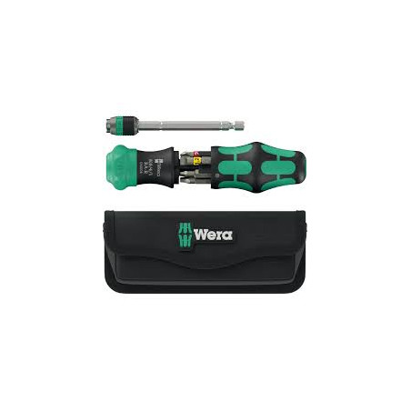 Set di inserti wera per cacciavite wera nero/verde 6pz [05051516001]