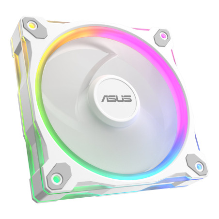 Ventola per case asus prime mr120 argb fan 120mm bianco [90da00i3-b09000]