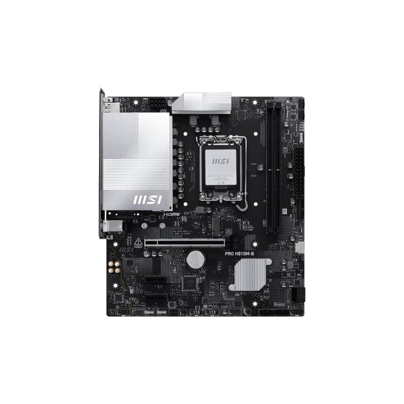 Scheda madre msi pro h810m-b lga 1851 matx 2x ddr5 [7e64-001r]