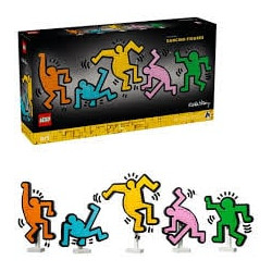 Set di costruzione lego 31216 art keith haring personaggi danzanti