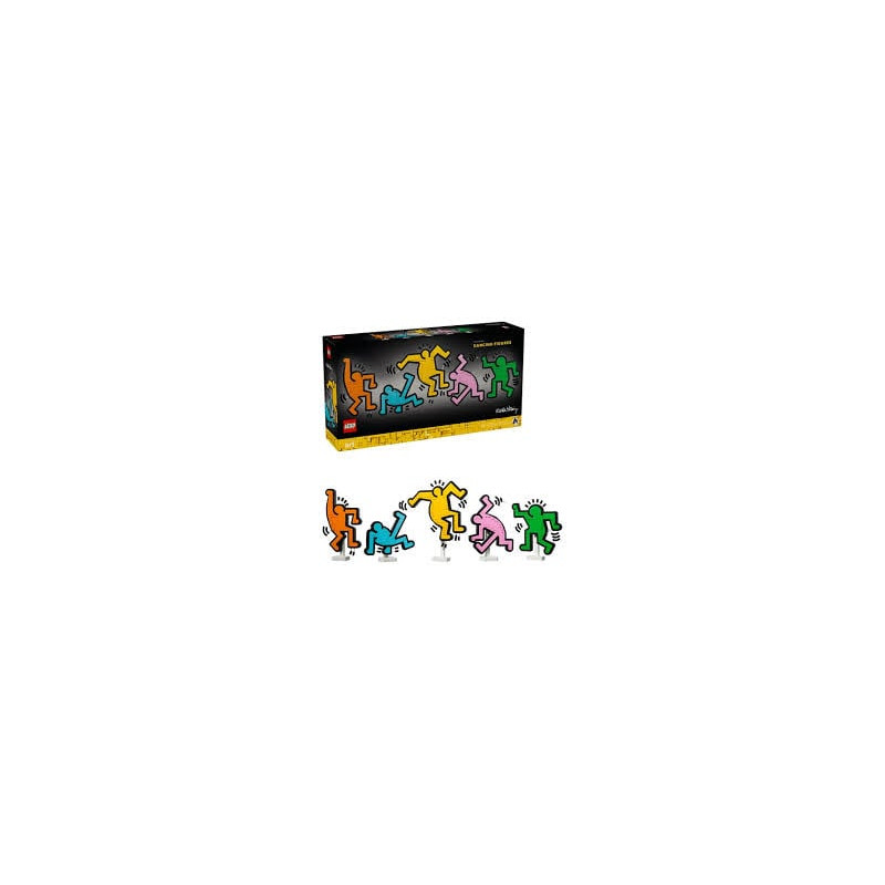 Set di costruzione lego 31216 art keith haring personaggi danzanti