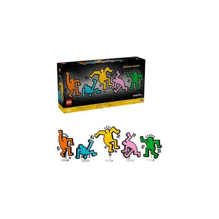 Set di costruzione lego 31216 art keith haring personaggi danzanti