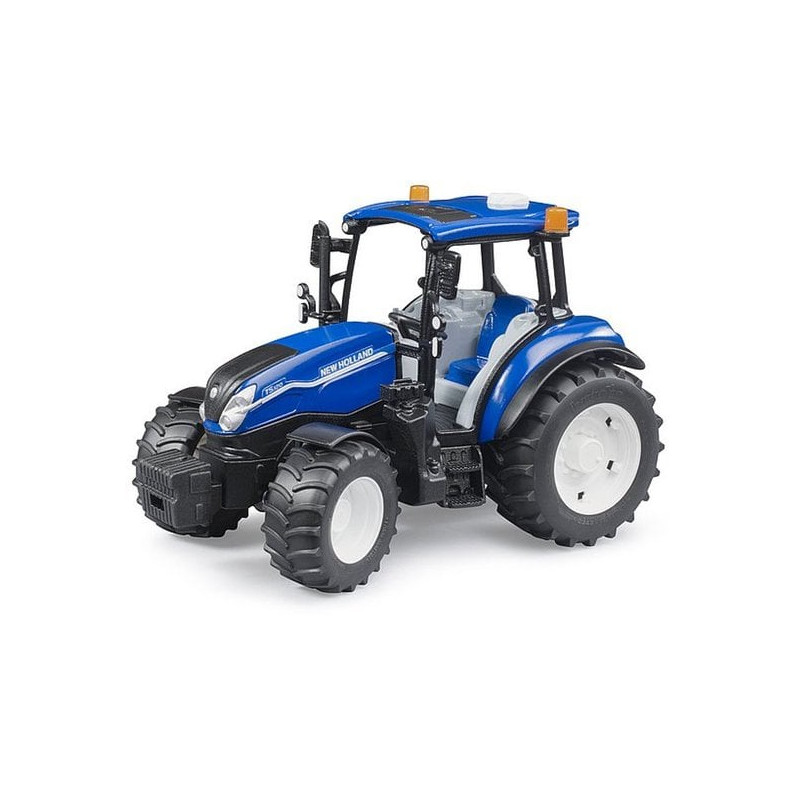 Modellino bruder new holland t5.120 1/16 veicolo da cantiere in plastica