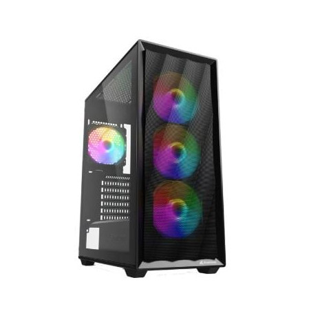 Case sharkoon vk4 rainbow midi-tower atx nero [4044951044108]