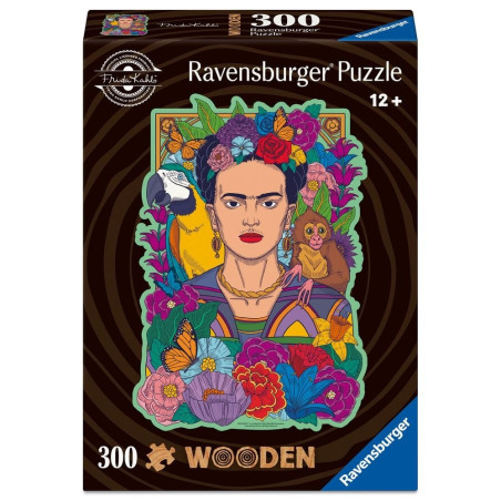 Puzzle ravensburger wooden frida kahlo in legno 300pz [12001540]
