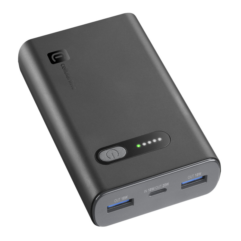 Batteria portatile cellular line fast pd 10000 powerbank 10000mah