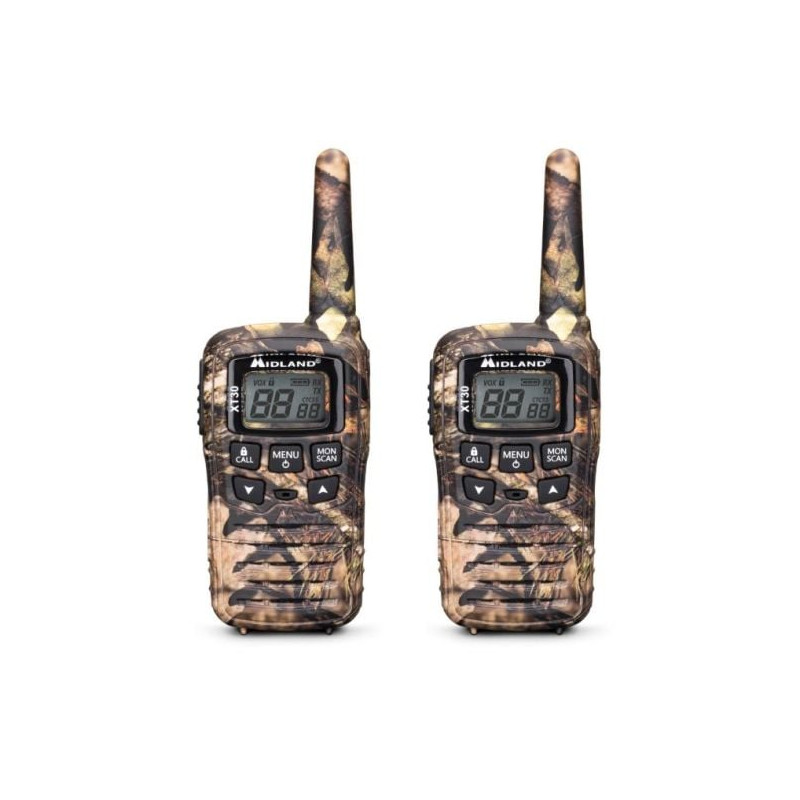 Set di walkie-talkie midland xt30 ricetrasmittente 8 canali mimetico
