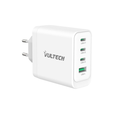 Alimentatore da rete vultech cc100-3c1a 3x usb-c + usb gan